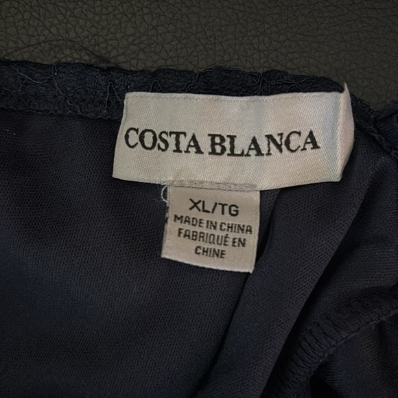 Costa Blanca Elegant Navy Lace off shoulder midi Dress - Picture 9 of 17